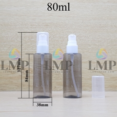 Chai PETG vai ngang đầu xịt giọt 1 viền