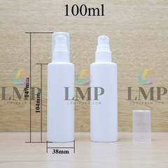 Chai PETG vai ngang đầu xịt giọt 1 viền