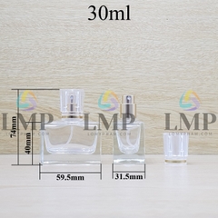 Chai nước hoa nắp xi viền