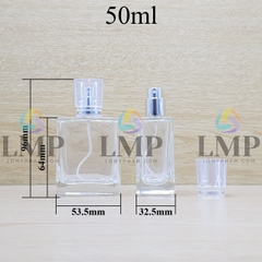 Chai nước hoa nắp xi viền