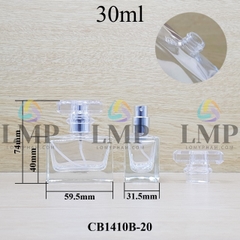 Chai nước hoa vuông cao cấp