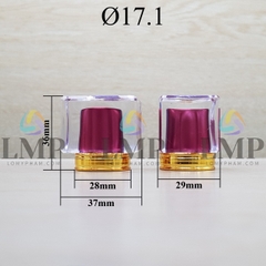 Nắp chụp vuông nhiều màu Ø17.1