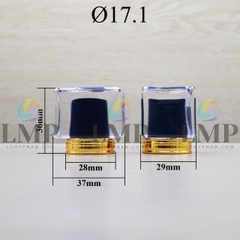 Nắp chụp vuông nhiều màu Ø17.1