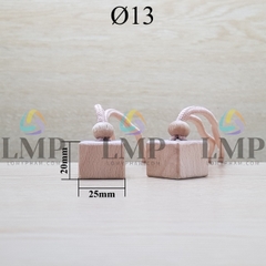 Nắp gỗ treo xe dây thường Ø13