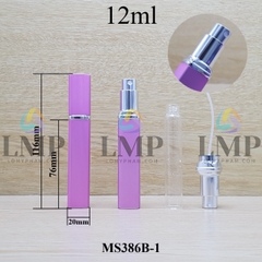 Chai nước hoa bọc nhôm thân vuông 12ml