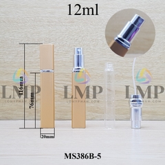 Chai nước hoa bọc nhôm thân vuông 12ml