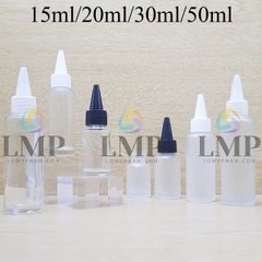 Chai thủy tinh nắp nhọn sọc