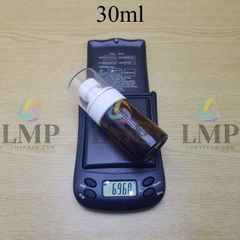 Chai thủy tinh nâu đầu phun sương loại to