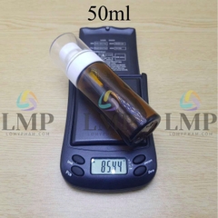 Chai thủy tinh nâu đầu phun sương loại to