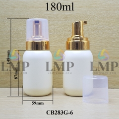 Chai HDPE tạo bọt nắp xi