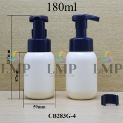 Chai HDPE tạo bọt nắp có khóa