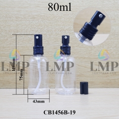 Chai vai tròn đầu nhôm giọt cao 80ml