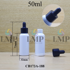 Chai vai tròn nắp bóp khoen nhựa trơn 50ml