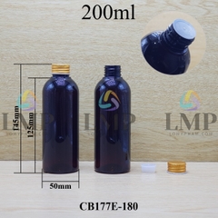 Chai 24g vai tròn nắp nhôm cuốn biên 200ml