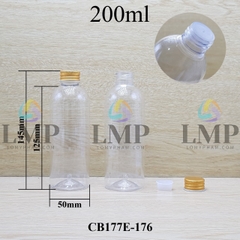 Chai 24g vai tròn nắp nhôm cuốn biên 200ml