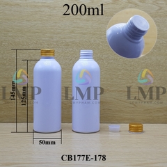 Chai 24g vai tròn nắp nhôm cuốn biên 200ml