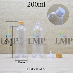 Chai 24g vai tròn nắp nhôm cuốn biên 200ml