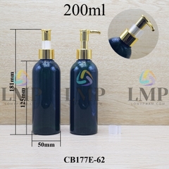 Chai 24g vai tròn vòi pump dài xi 200ml