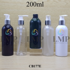 Chai 24g vai tròn vòi van xi KO viền 200ml