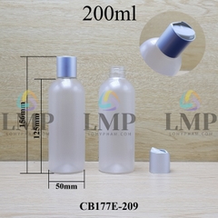 Chai 24g vai tròn nắp nhấn xi 200ml