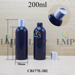 Chai 24g vai tròn nắp nhấn xi 200ml