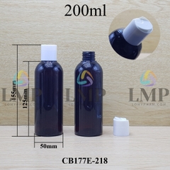 Chai 24g vai tròn nắp nhấn 200ml