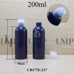 Chai 24g vai tròn nắp nhấn 200ml
