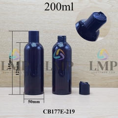 Chai 24g vai tròn nắp nhấn 200ml