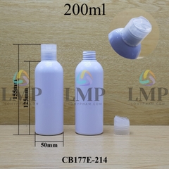 Chai 24g vai tròn nắp nhấn 200ml
