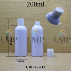 Chai 24g vai tròn nắp nhấn 200ml