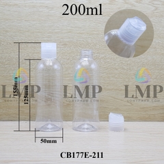 Chai 24g vai tròn nắp nhấn 200ml