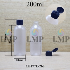 Chai 24g vai tròn nắp bật sọc 200ml