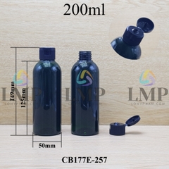 Chai 24g vai tròn nắp bật sọc 200ml