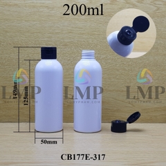 Chai 24g vai tròn nắp bật sọc 200ml