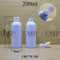 Chai 24g vai tròn nắp bật sọc 200ml