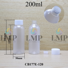 Chai 24g vai tròn nắp vặn tonner có núm 200ml