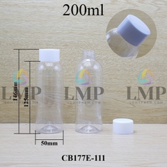 Chai 24g vai tròn nắp vặn tonner có núm 200ml