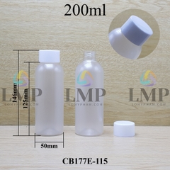 Chai 24g vai tròn nắp vặn tonner có núm 200ml