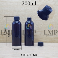 Chai 24g vai tròn nắp child resistant 200ml