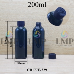 Chai 24g vai tròn nắp child resistant 200ml