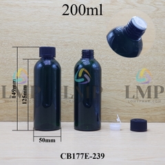 Chai 24g vai tròn nắp child resistant 200ml