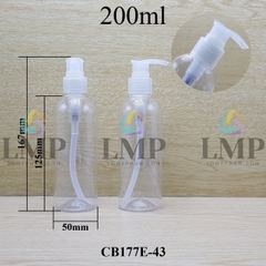 Chai 24g vai tròn vòi van sọc 200ml