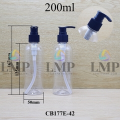 Chai 24g vai tròn vòi van sọc 200ml