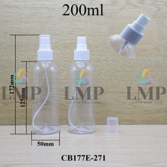 Chai 24g vai tròn phun sương 200ml