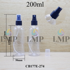 Chai 24g vai tròn phun sương 200ml