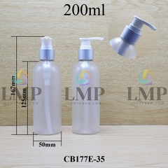 Chai 24g vai tròn vòi van xi 1 viền 200ml