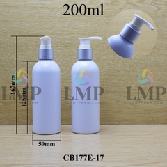 Chai 24g vai tròn vòi van xi 1 viền 200ml
