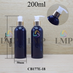 Chai 24g vai tròn vòi van xi 1 viền 200ml