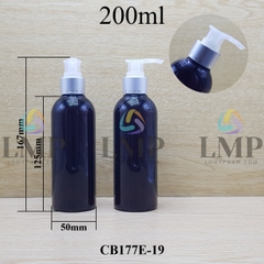 Chai 24g vai tròn vòi van xi 1 viền 200ml