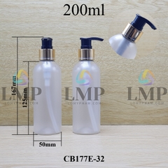 Chai 24g vai tròn vòi van xi 1 viền 200ml